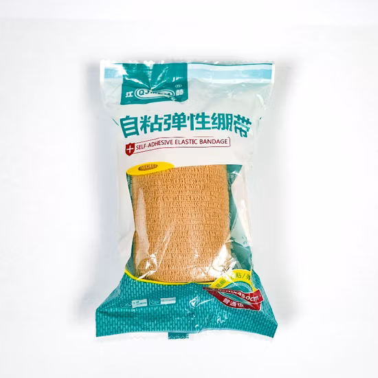 Atadura elástica coesa da tela não tecida da cor da pele